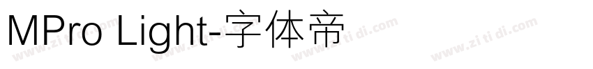 MPro Light字体转换